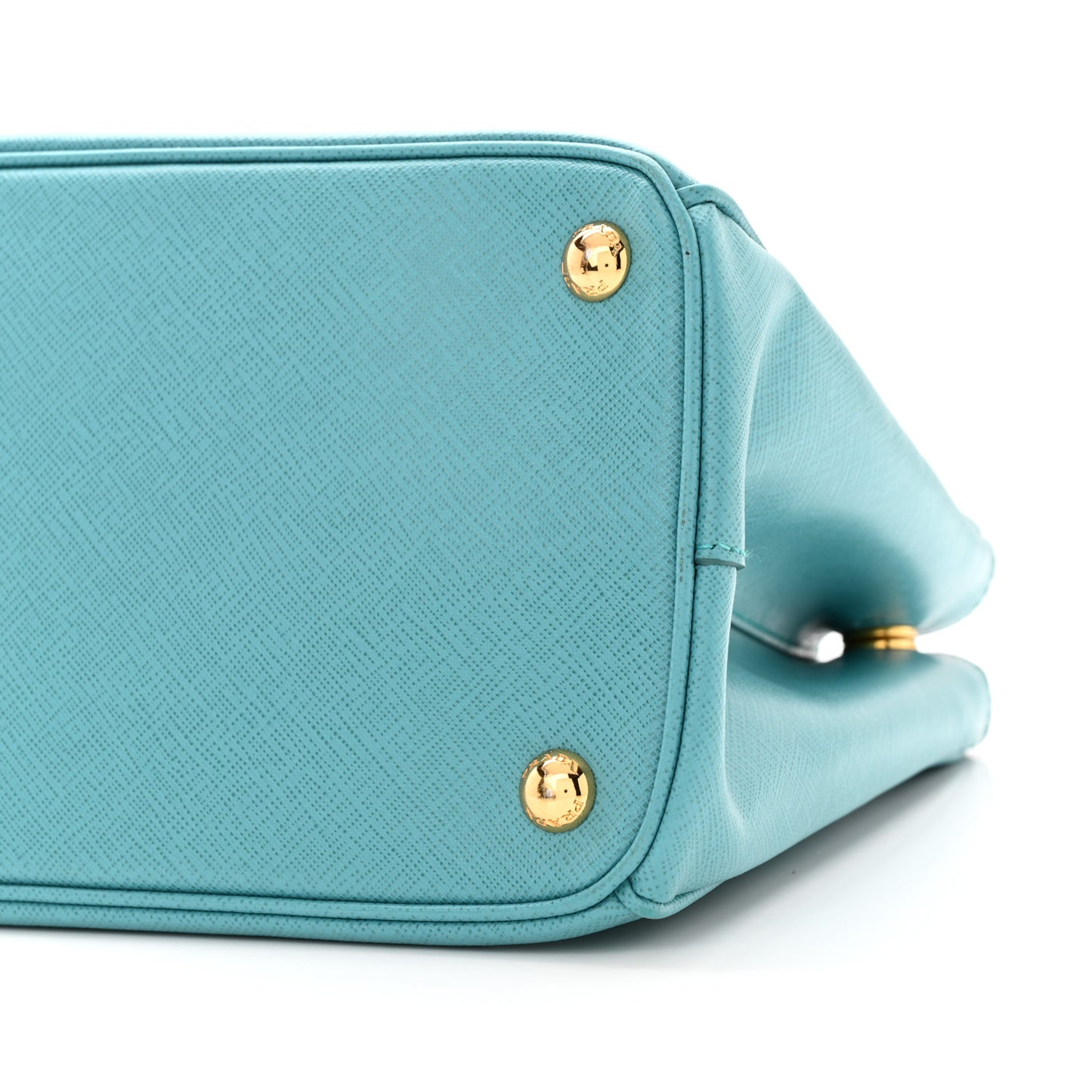 Saffiano Lux Galleria Small Double Zip Tote Turchese