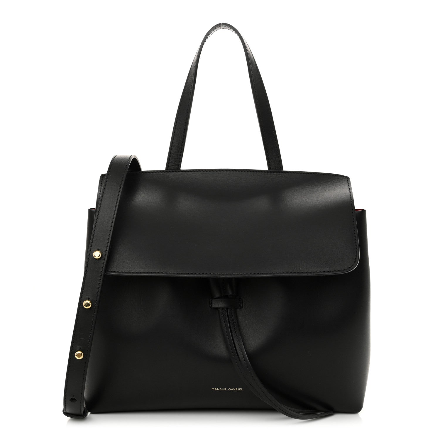 Mansur Gavriel Calfskin Mini Lady Bag Black Flamma 1 of 13