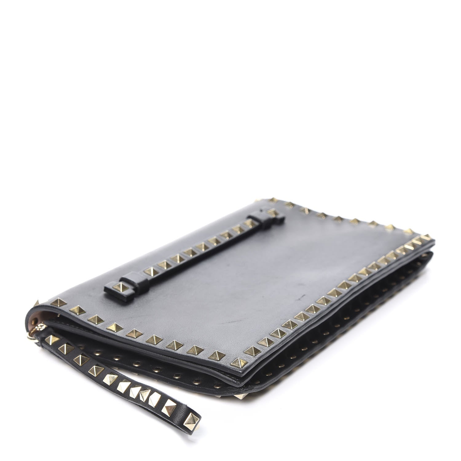 Valentino Garavani Nappa Rockstud Wristlet Clutch Black 3 of 9
