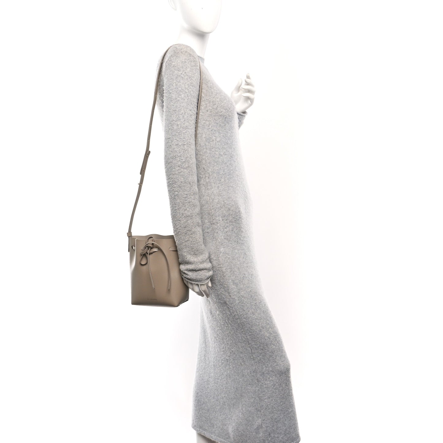 Saffiano Mini Mini Bucket Bag Beige