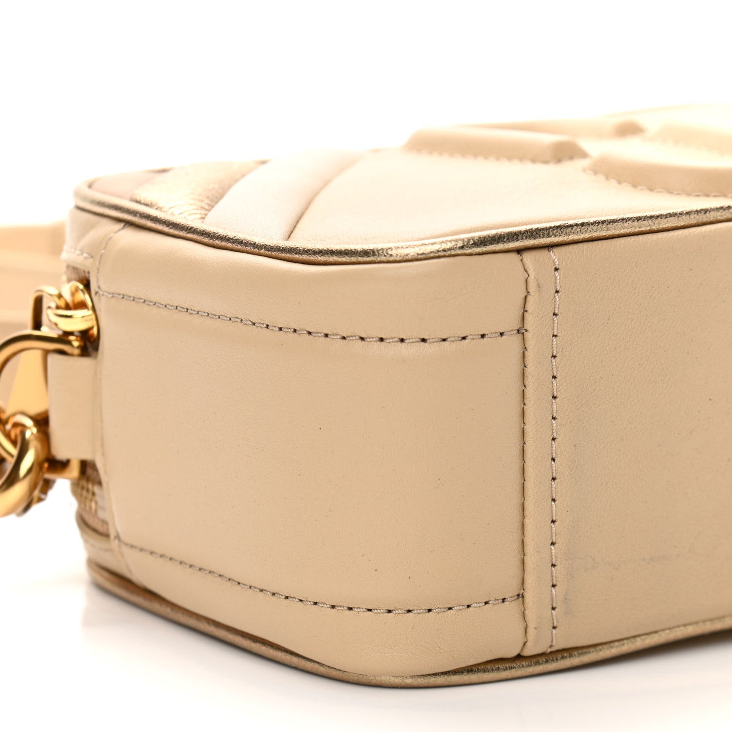 Calfskin Quilted The Moto Shot 21 Bag Curds Whey
