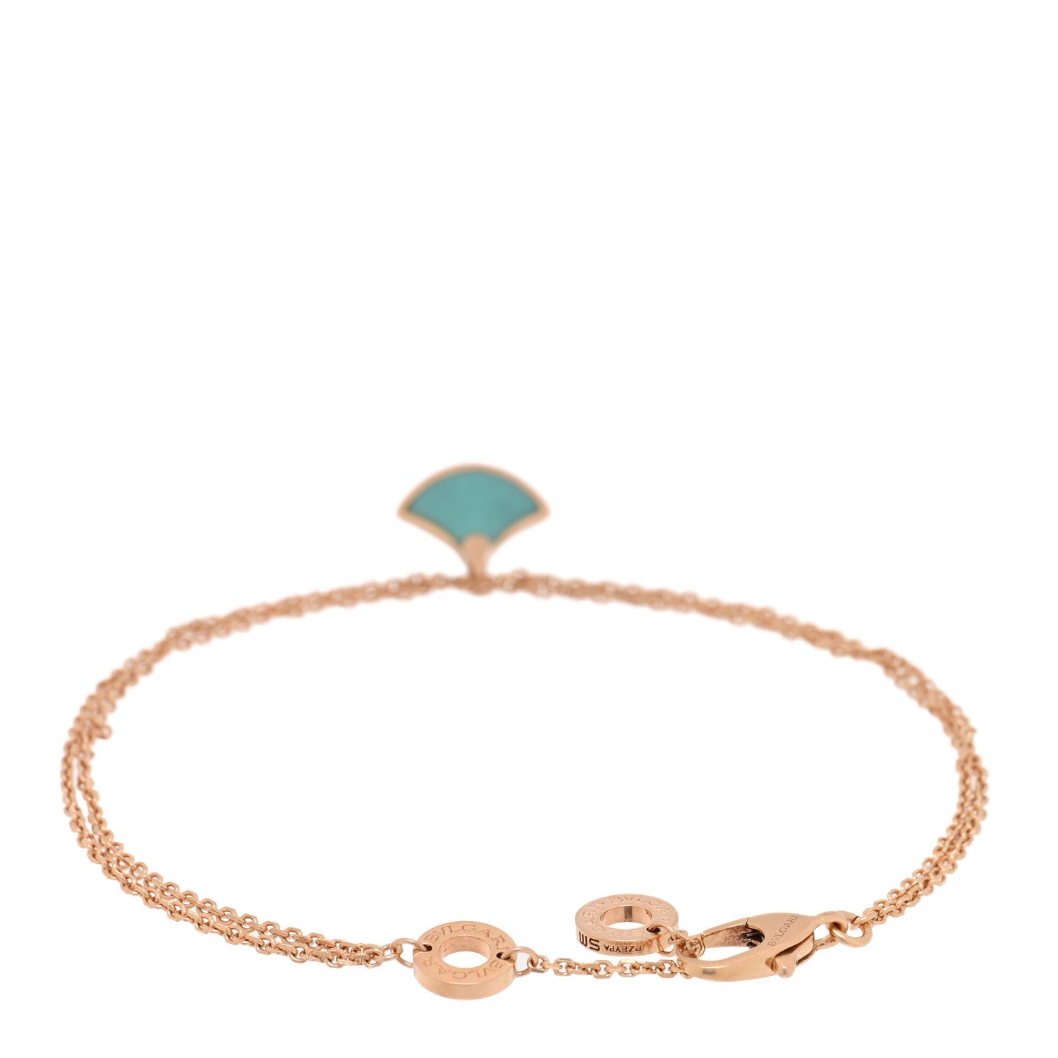Bulgari 18K Rose Gold Turquoise Divas' Dream Bracelet SM 2 of 3