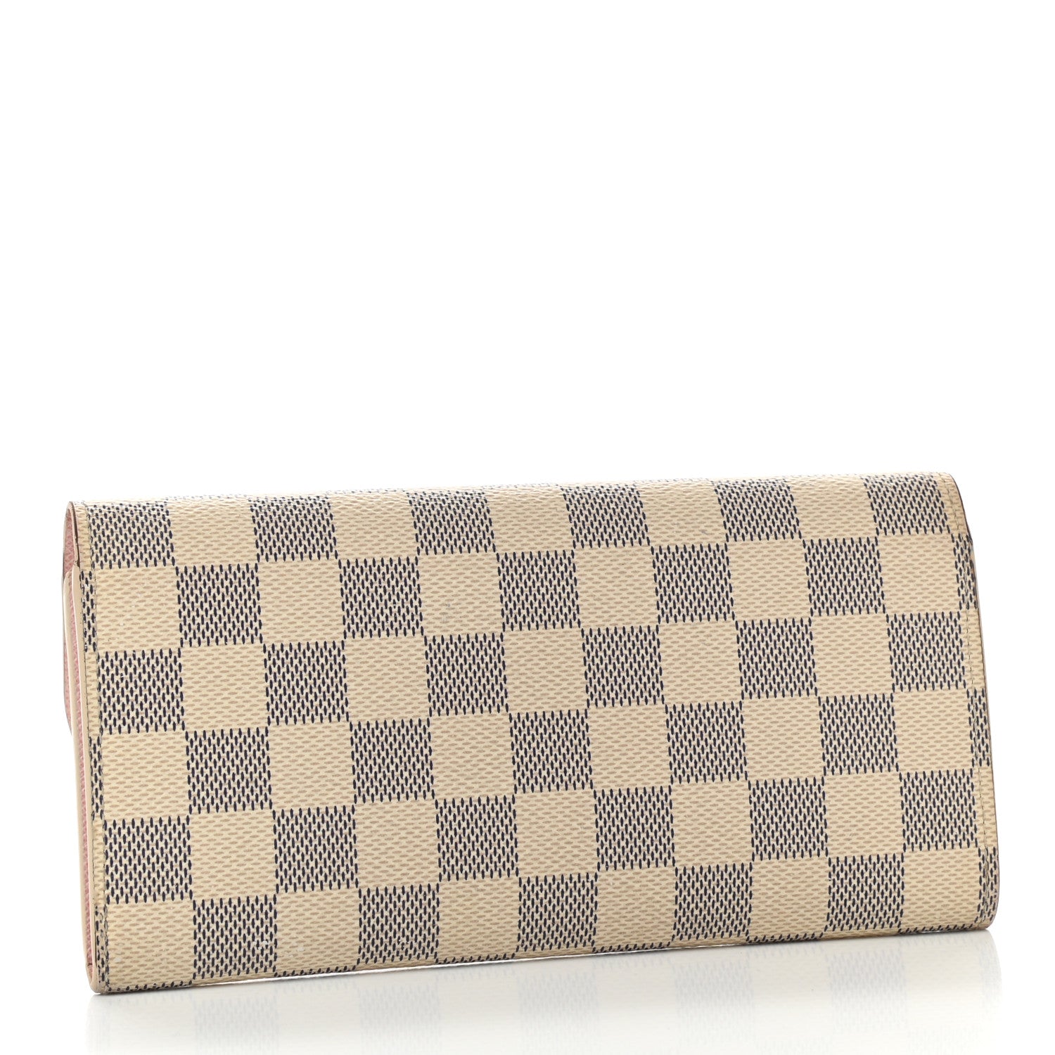 Louis Vuitton Damier Azur Emilie Wallet Rose Ballerine 3 of 10