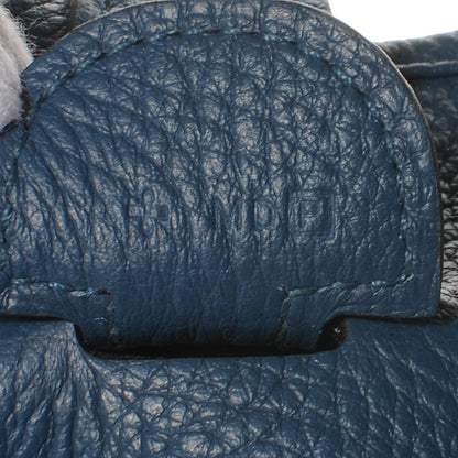 Hermes Taurillon Clemence Evelyne III PM Bleu Thalassa 6 of 7