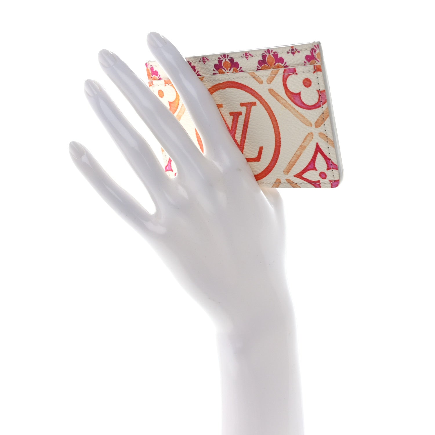 Louis Vuitton Monogram Tiles By The Pool Card Holder Coral 2 of 7