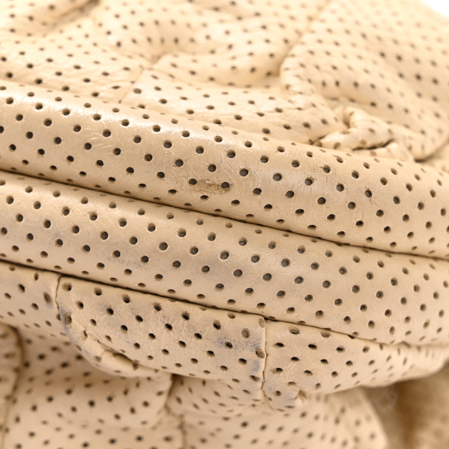 Chanel Lambskin Perforated Clutch Light Beige 22 of 24