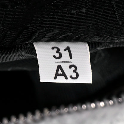 Prada Terry Cloth Mini Re-Edition 2000 Bag White Black 7 of 9