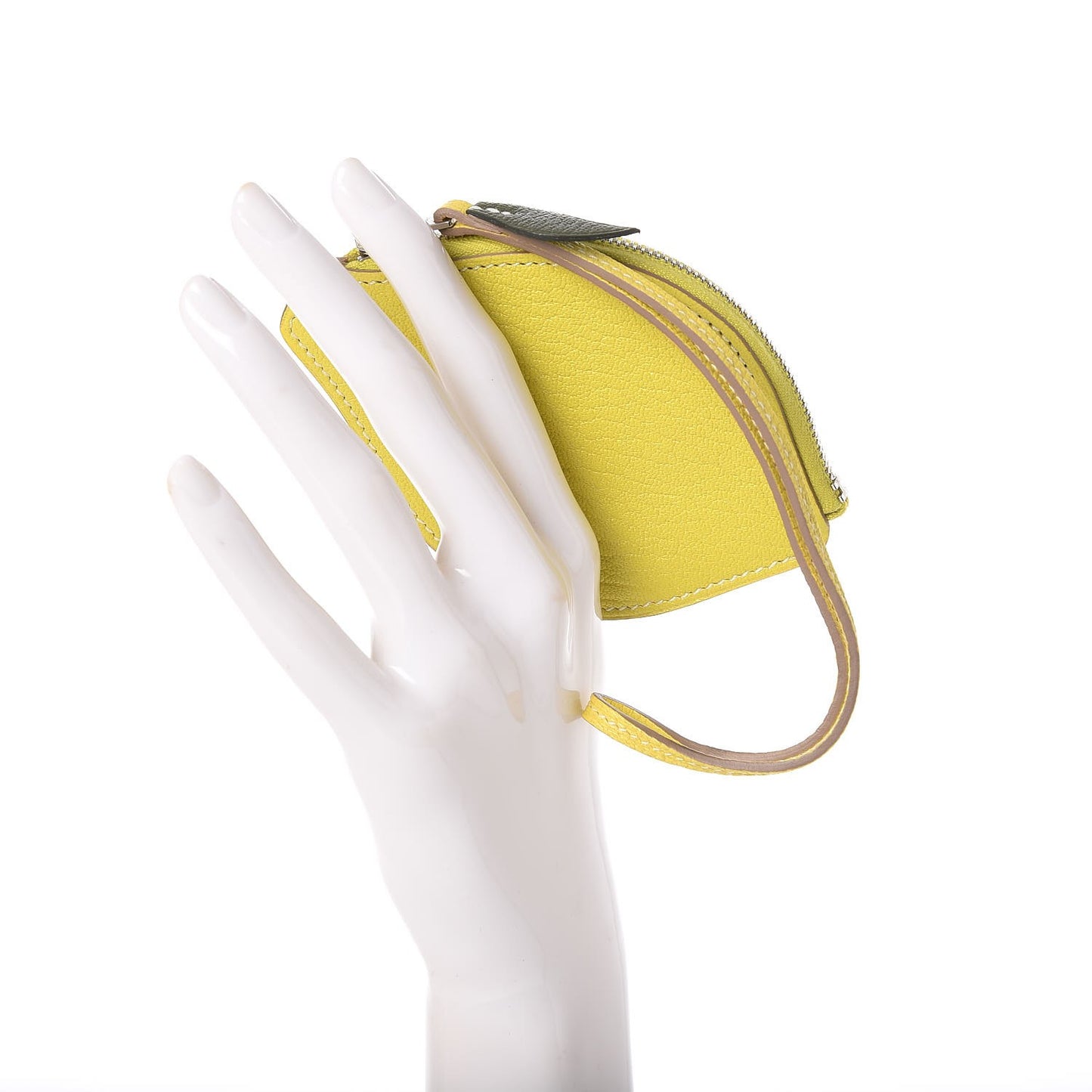 Chevre Mysore Tutti Frutti Citron Coin Purse Charm Lime