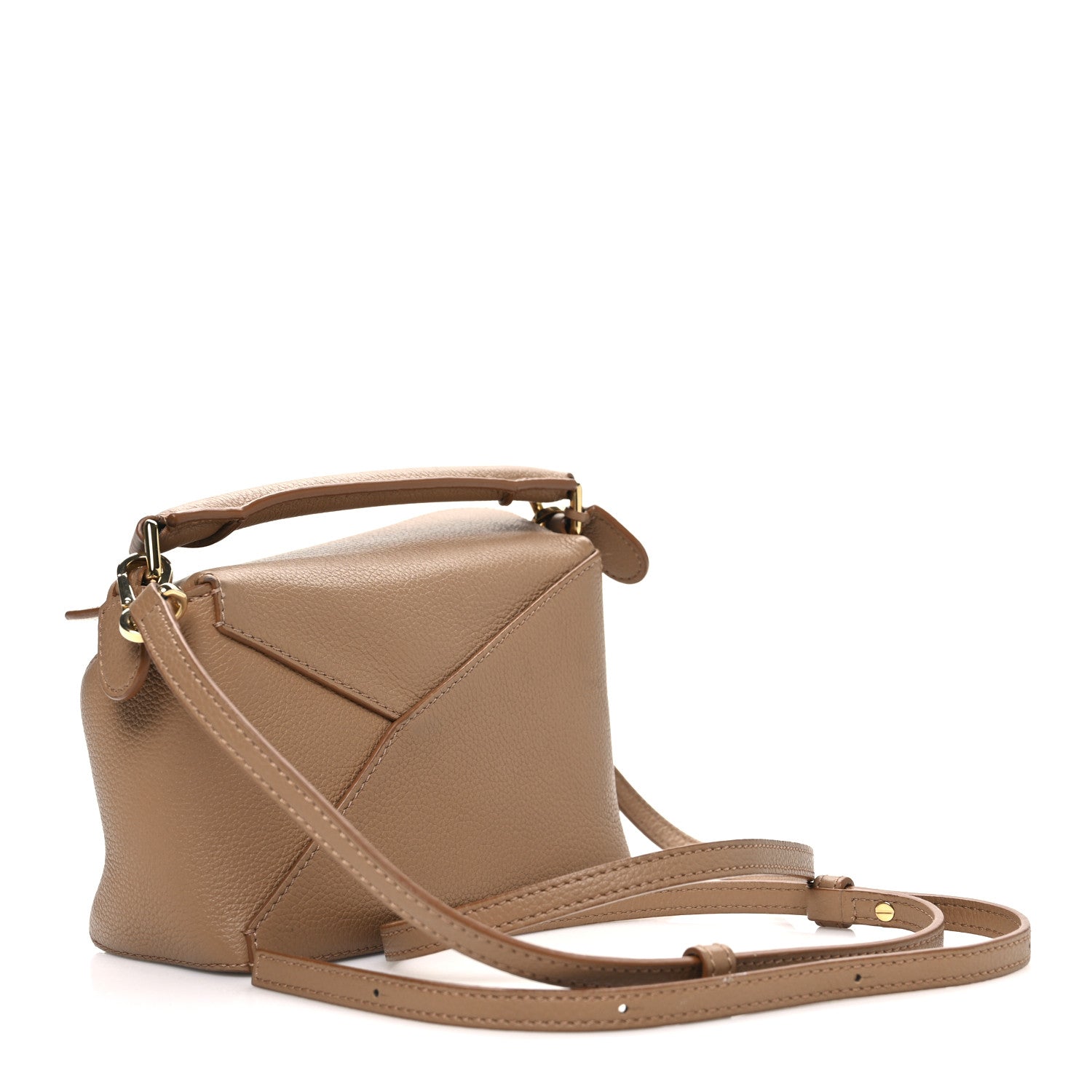 Loewe Soft Grained Calfskin Mini Puzzle Edge Toffee 3 of 10
