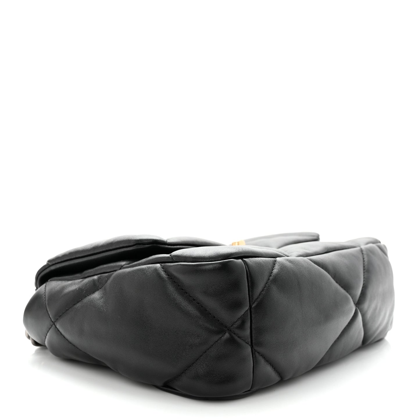 Goatskin Quilted Medium Chanel 19 Flap Black