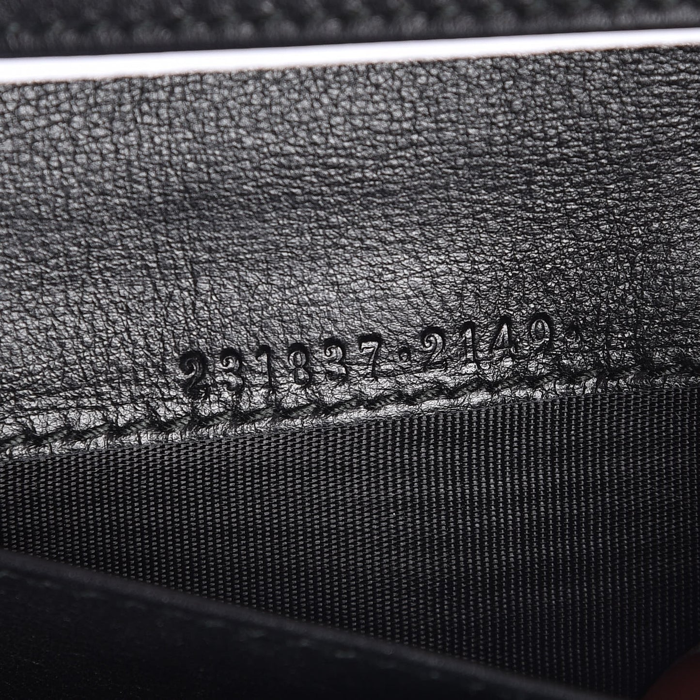 Guccissima Continental Wallet Black