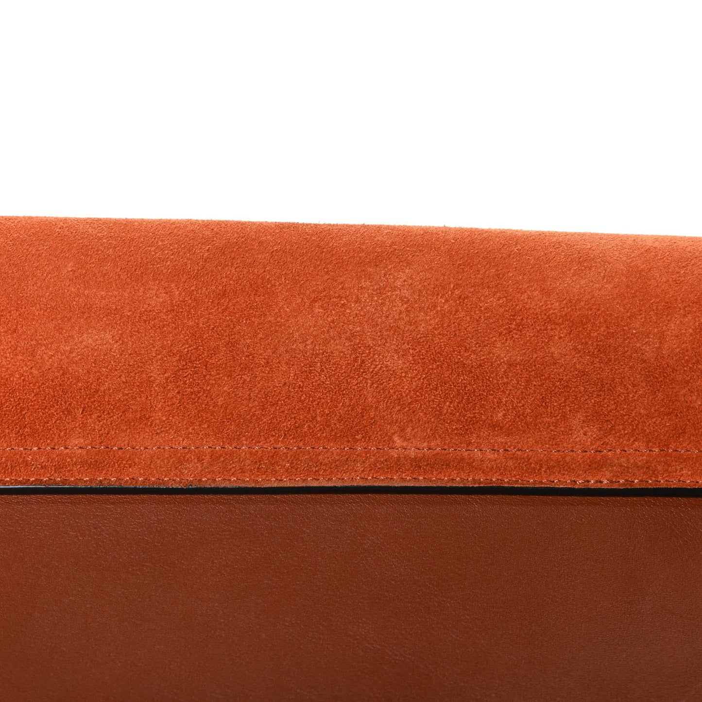 Suede Calfskin Small Faye Shoulder Bag Tobacco
