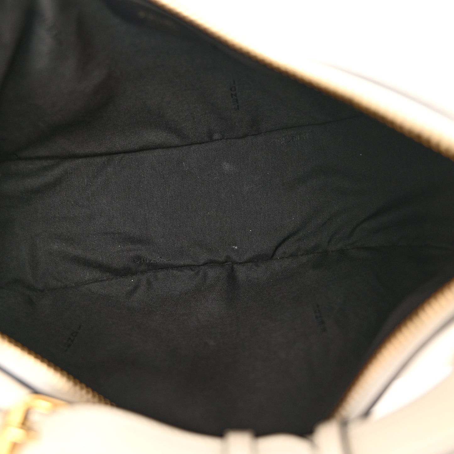 Vitello Grace Matte Small Fendigraphy Hobo Bag White Ice