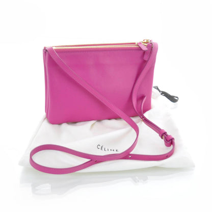 Celine Leather Trio Crossbody Bag Hibiscus 3 of 11
