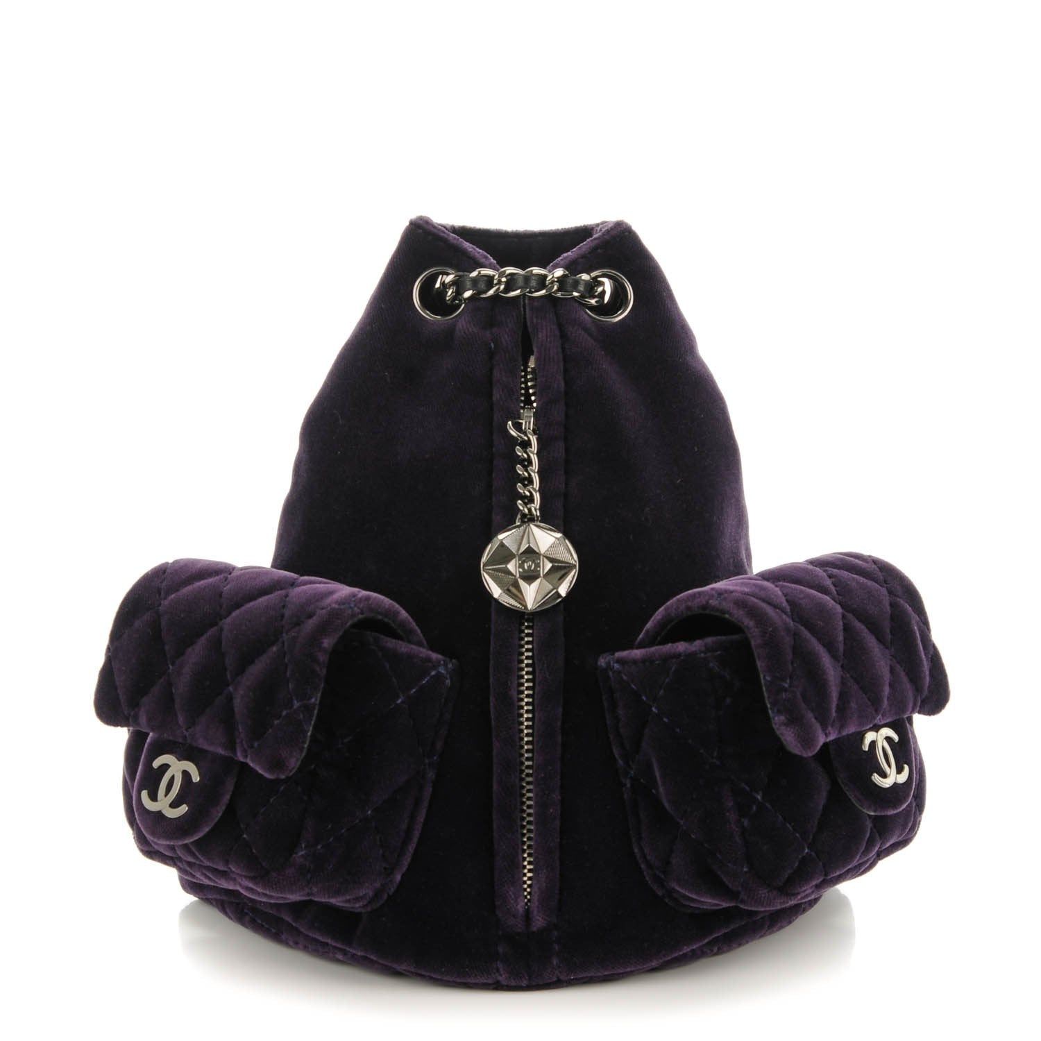 Chanel Velvet Mini Backpack Is Back Plum 1 of 8