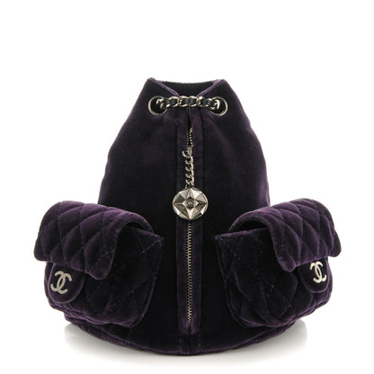 Chanel Velvet Mini Backpack Is Back Plum 1 of 8