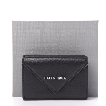 Balenciaga Calfskin Mini Papier Wallet Black 6 of 6