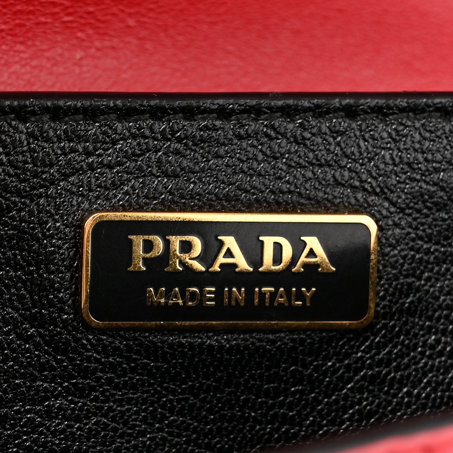 Prada City Calfskin Saffiano Cahier Bag Fuoco Black 6 of 12