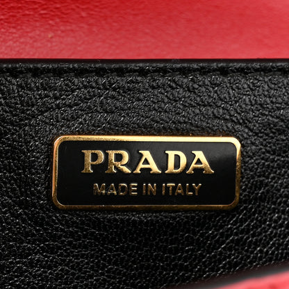 Prada City Calfskin Saffiano Cahier Bag Fuoco Black 6 of 12