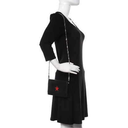 Givenchy Calfskin Star Pandora Chain Wallet Black 2 of 13