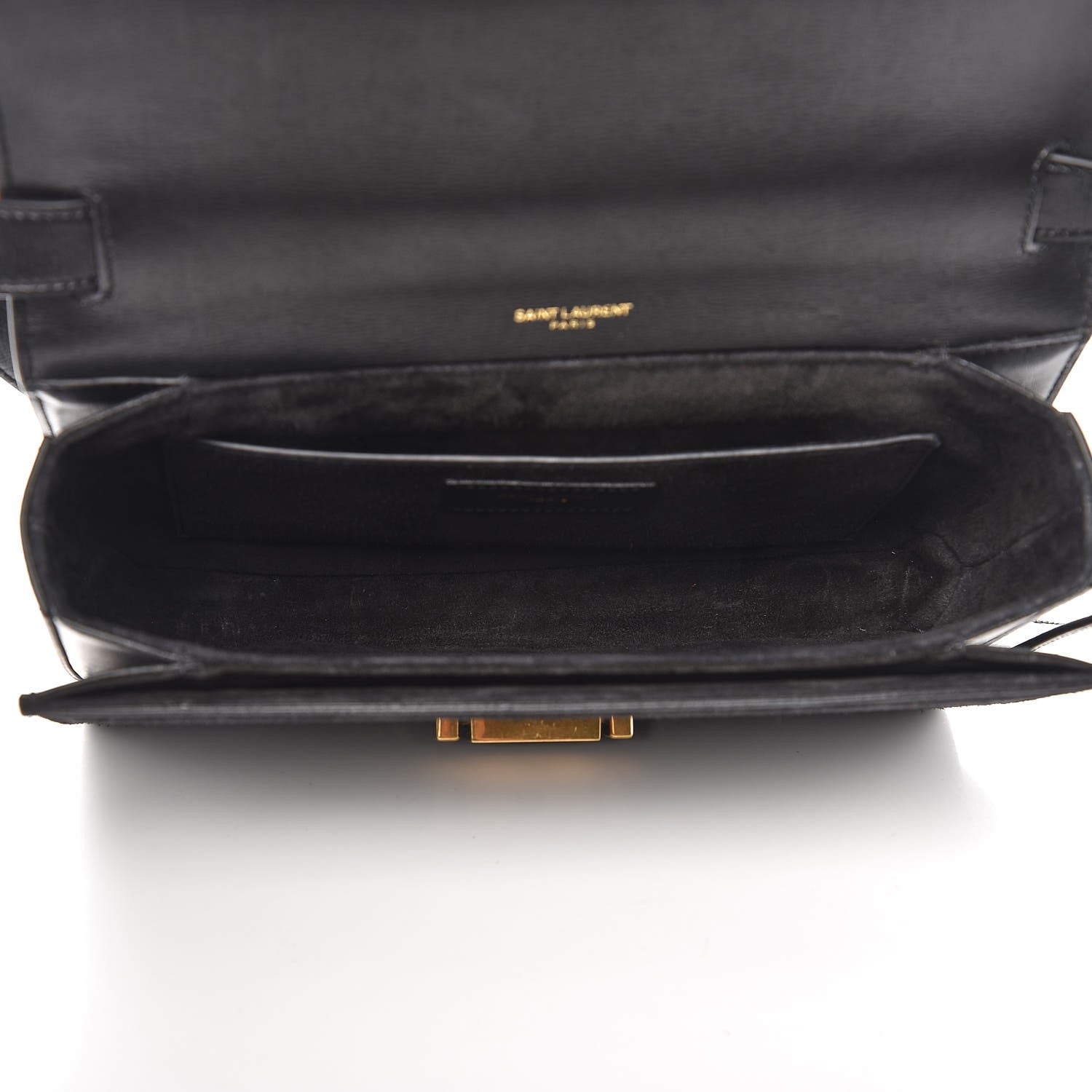 Saint Laurent Smooth Calfskin Suede Medium Bellechasse Black 5 of 7