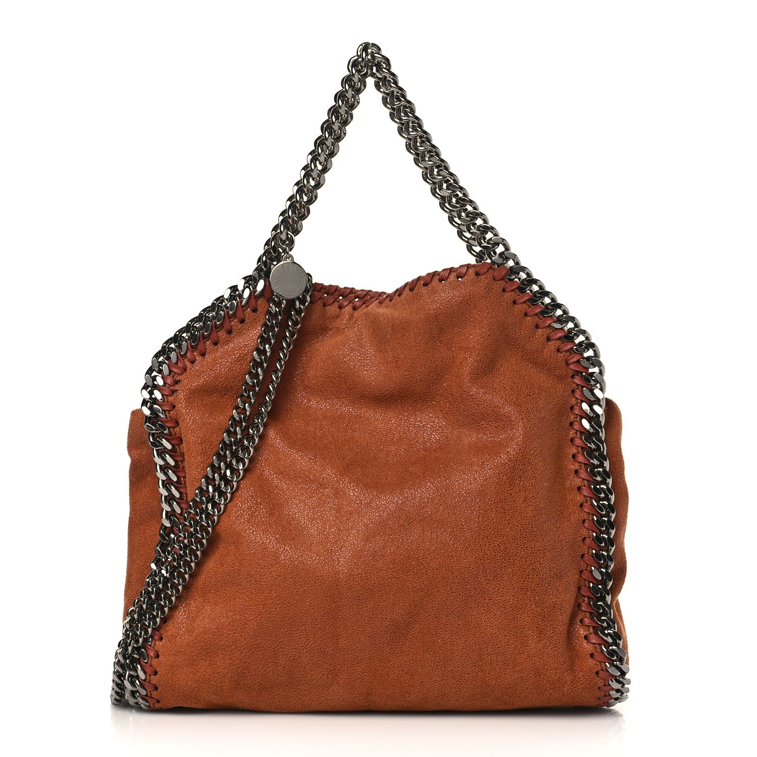 Stella McCartney Shaggy Deer Mini Falabella Fold Over Tote Brandy 1 of 8