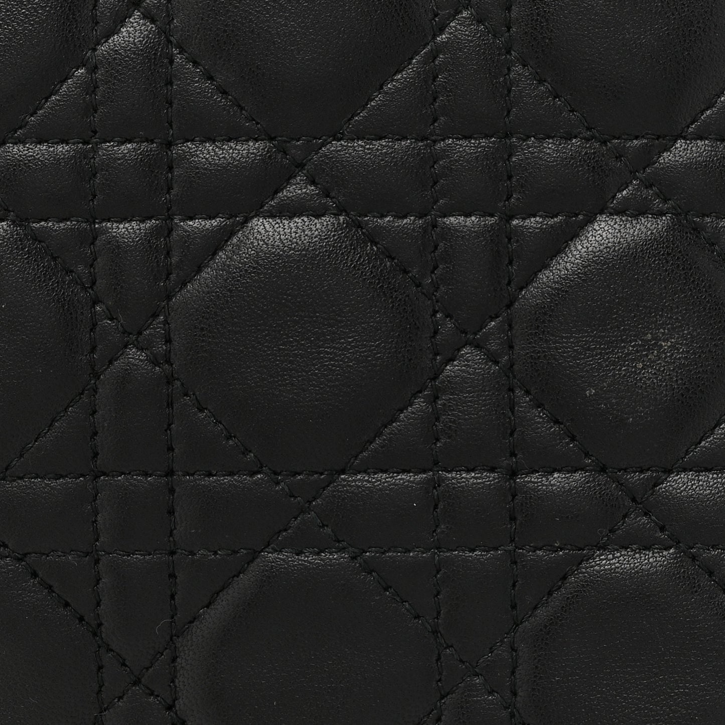 Lambskin Cannage Large Lady Dior Black