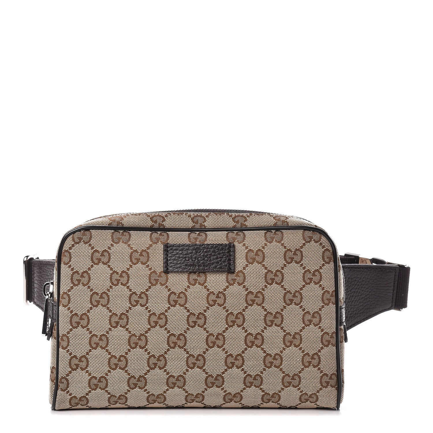 Gucci Monogram Belt Bag Dark Brown 1 of 10