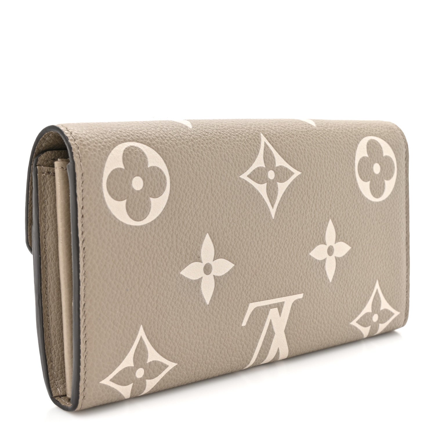 Louis Vuitton Empreinte Monogram Giant Sarah Wallet Tourterelle Creme 3 of 9