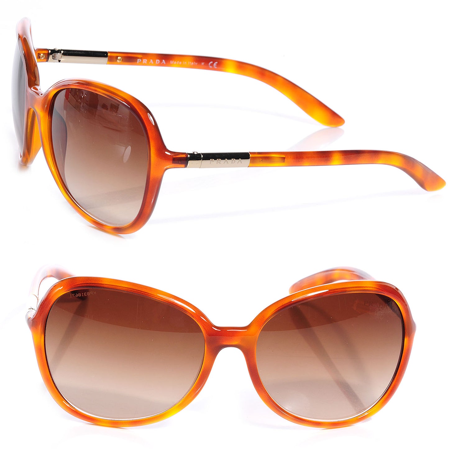 Tortoise Shell Sunglasses SPR 25L Amber