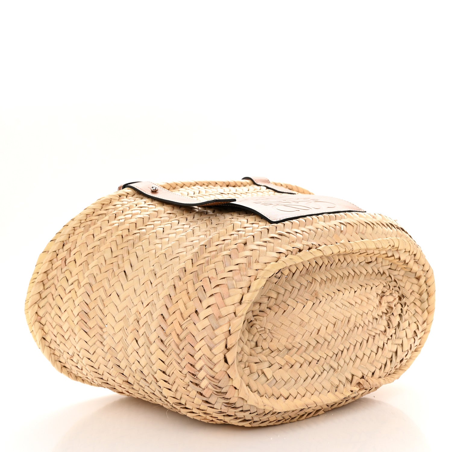 Loewe Raffia Basket Tote Bag Natural Tan 4 of 9