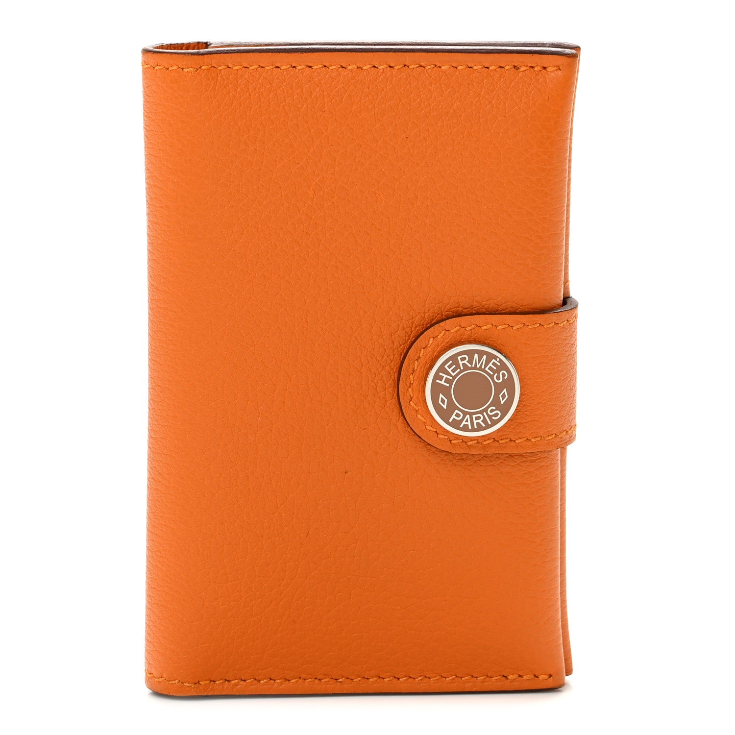 Hermes Evercolor Bi-Color RMS Card Holder Abricot Gold 1 of 10