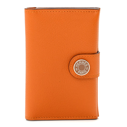 Hermes Evercolor Bi-Color RMS Card Holder Abricot Gold 1 of 10