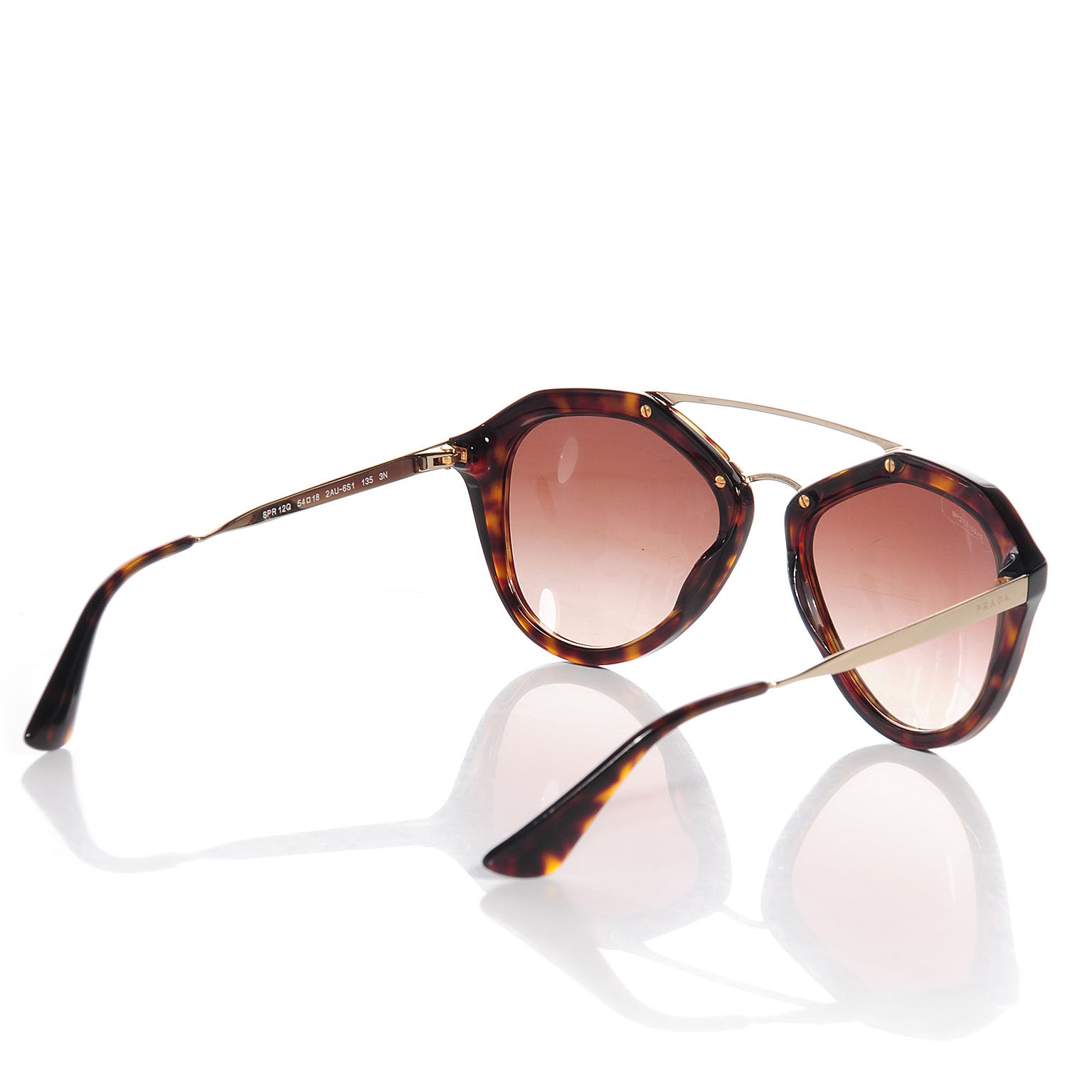 Prada Tortoise Shell Cinema Sunglasses SPR 12Q 2 of 6