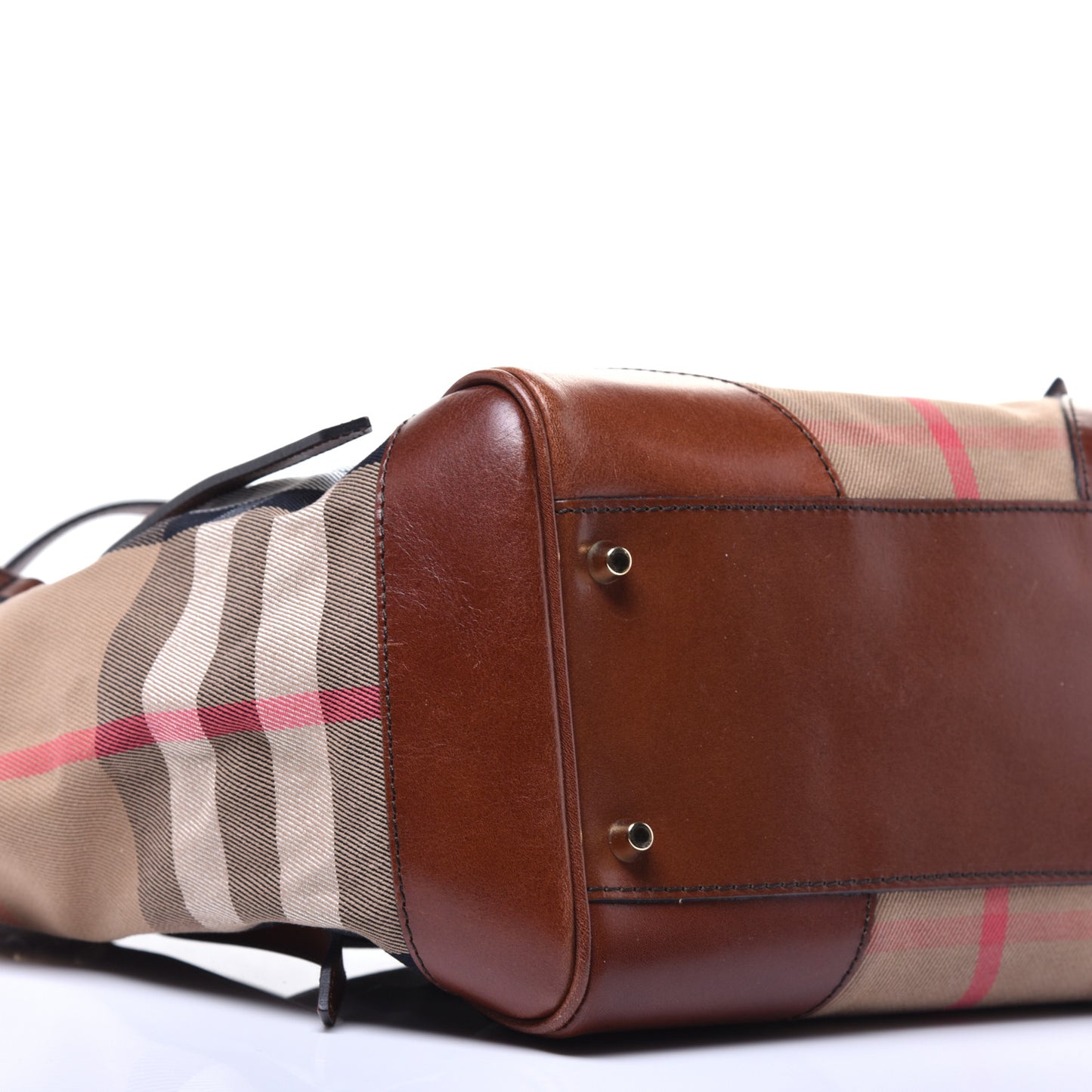 House Check Small Canterbury Tote Dark Tan