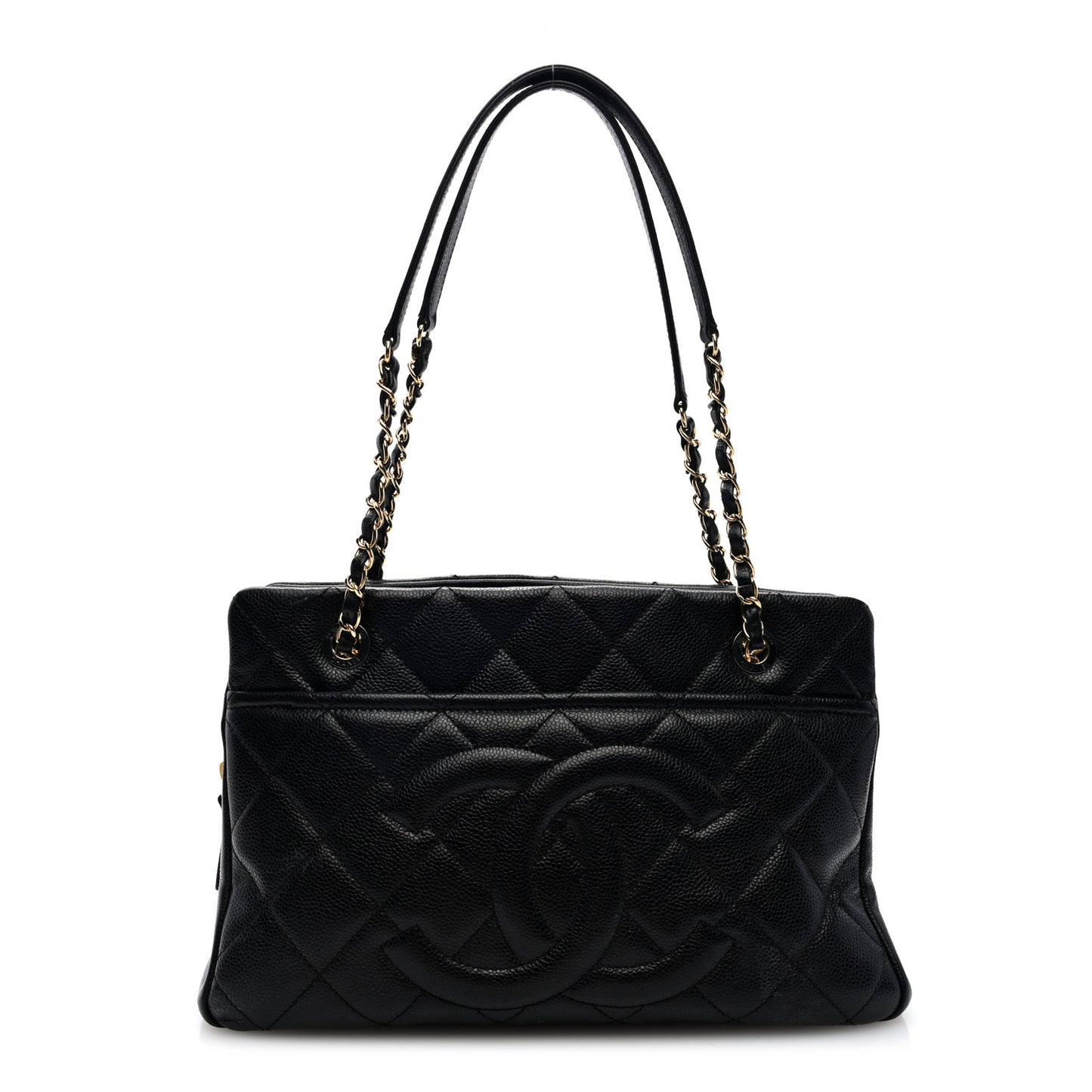 Caviar Quilted CC Timeless Soft Tote Black