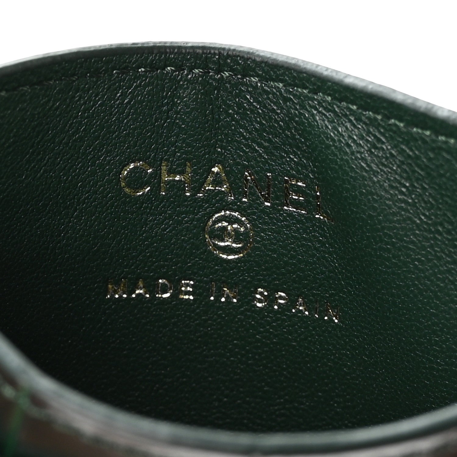 Chanel Calfskin Crocodile Embossed Crococo Card Holder Emerald 6 of 8