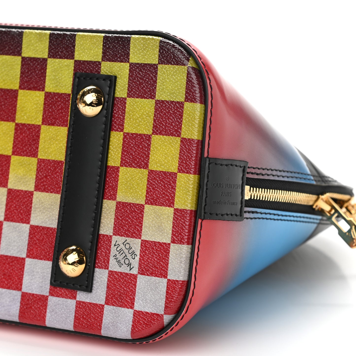 Epi Damier Race Alma PM Black Rouge