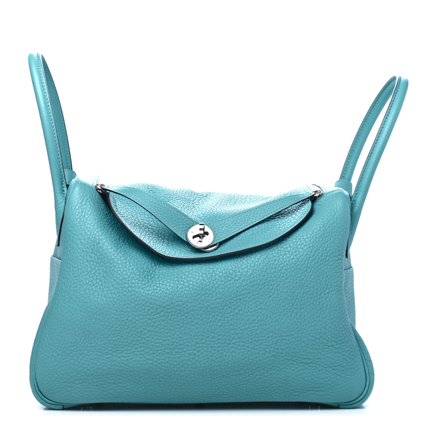 Hermes Taurillon Clemence Lindy 34 Bleu Atoll 1 of 8