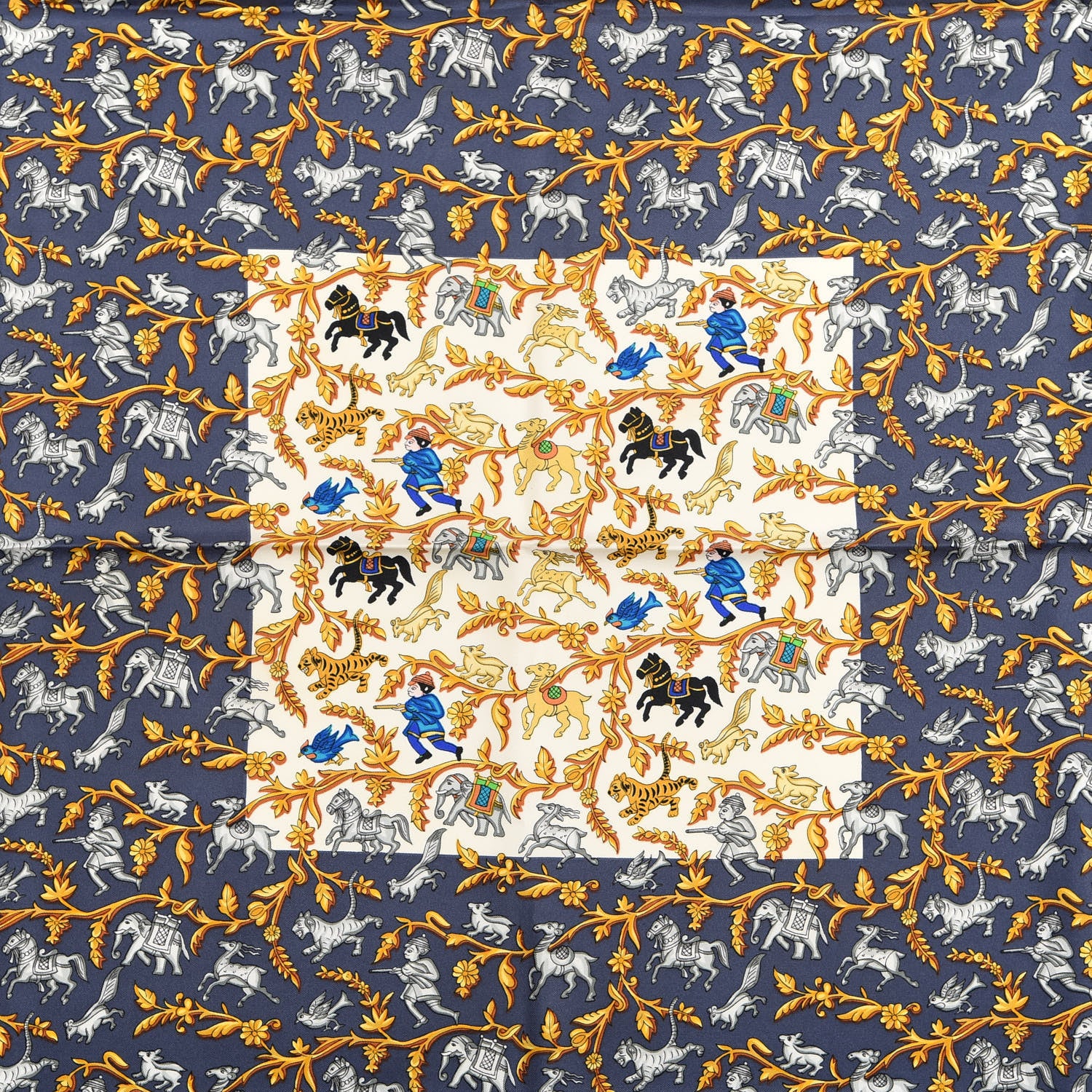 Hermes Silk Chasse En Inde Scarf 90 3 of 3