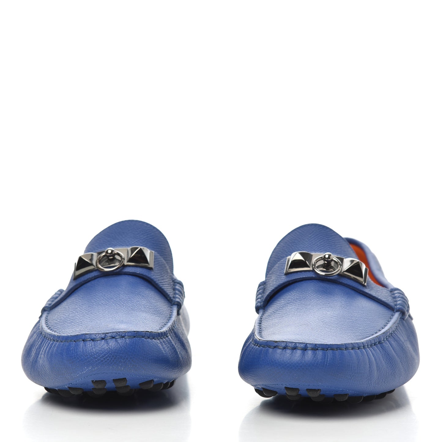 Epsom Mens Irving Driving Moccasin Loafers 43 Bleu Electrique
