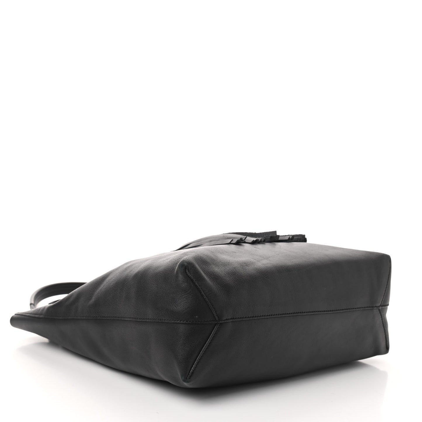 Calfskin Park Avenue Horsebit Small Tote Black