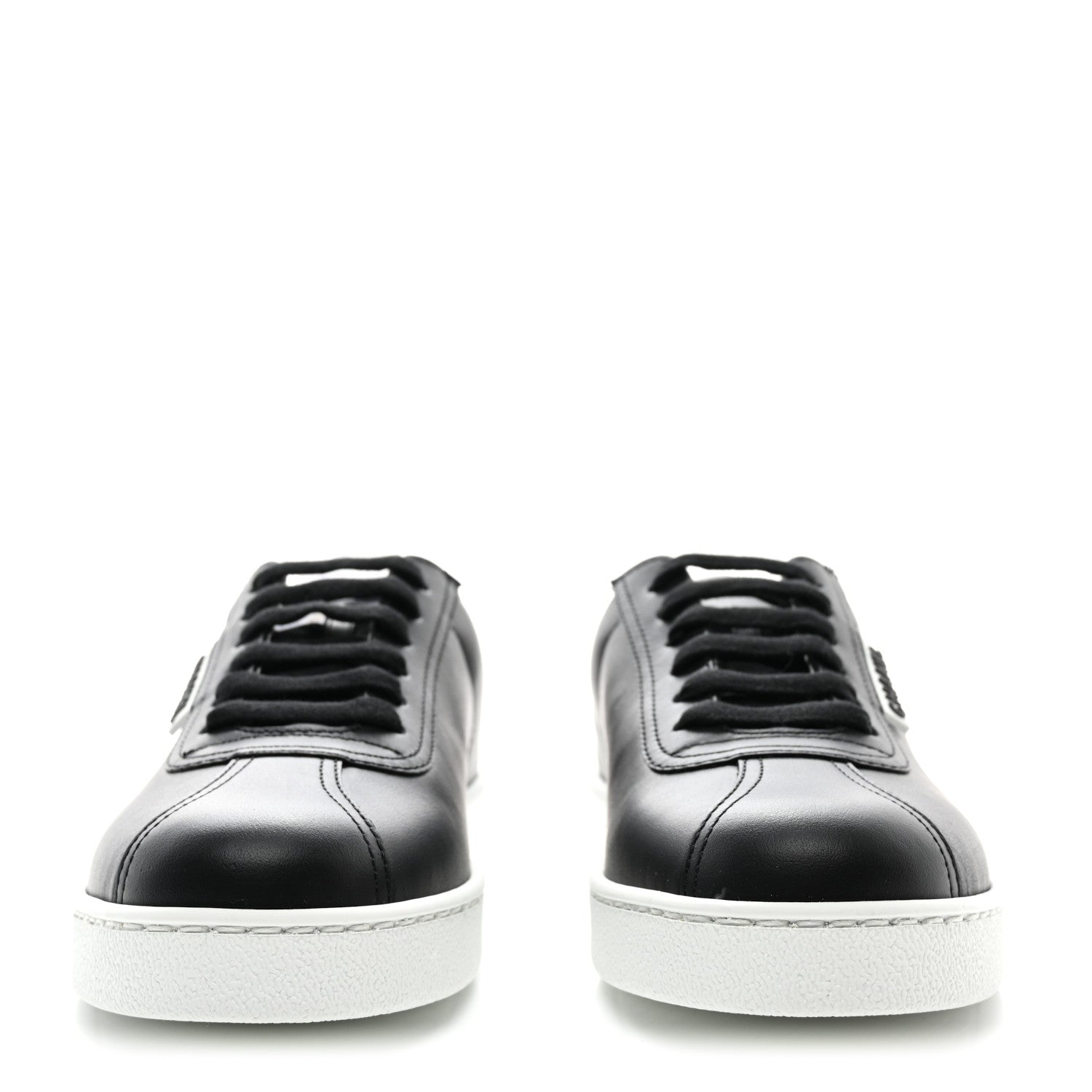 Chanel Calfskin CC Womens Sneakers 35.5 Black 2 of 8