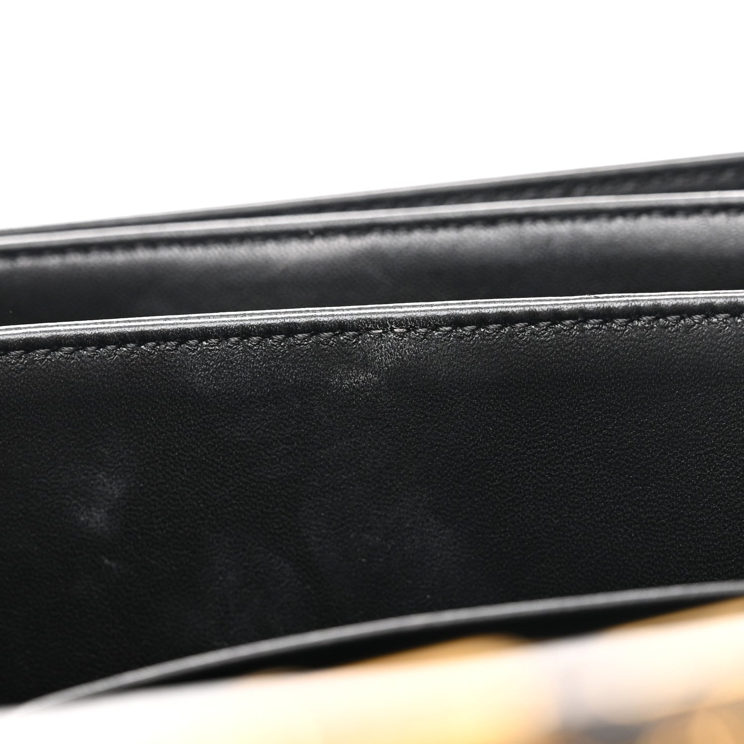 Celine Canvas Calfskin Triomphe Embroidered Medium Triomphe Bag Black 11 of 14