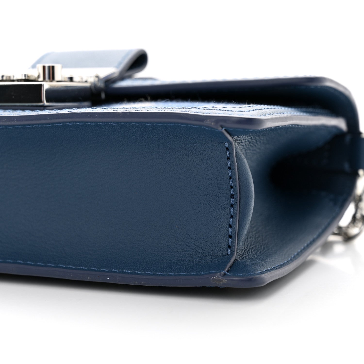 MCM Vintage Jacquard Monogram Mini Tracy Crossbody Blue 9 of 9