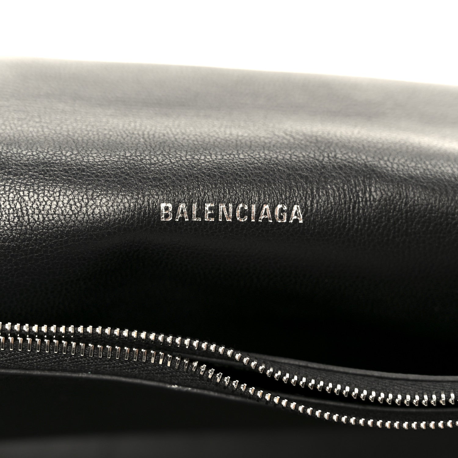 Balenciaga Agneau Arena Graffiti Medium Crush Chain Bag Black