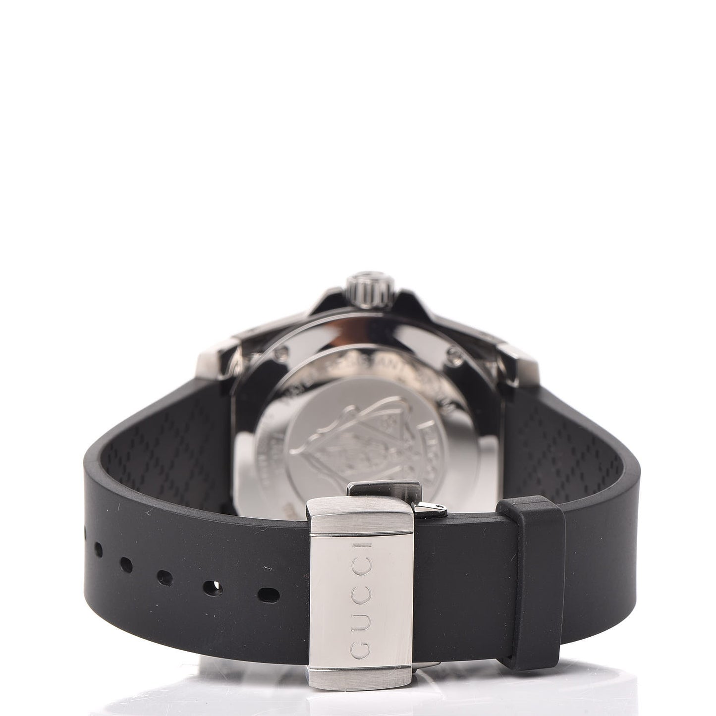 Stainless Steel Rubber 40mm Dive Quartz Watch Black