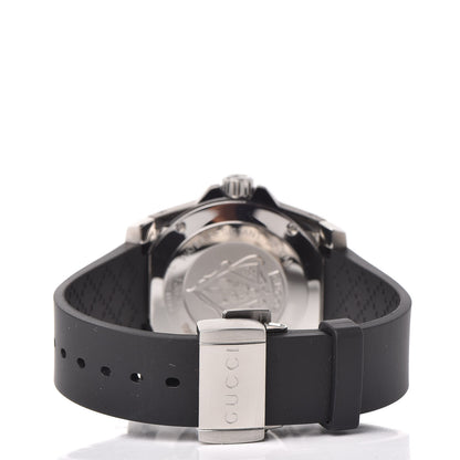 Gucci Stainless Steel Rubber 40mm Dive Quartz Watch Black 4 of 7
