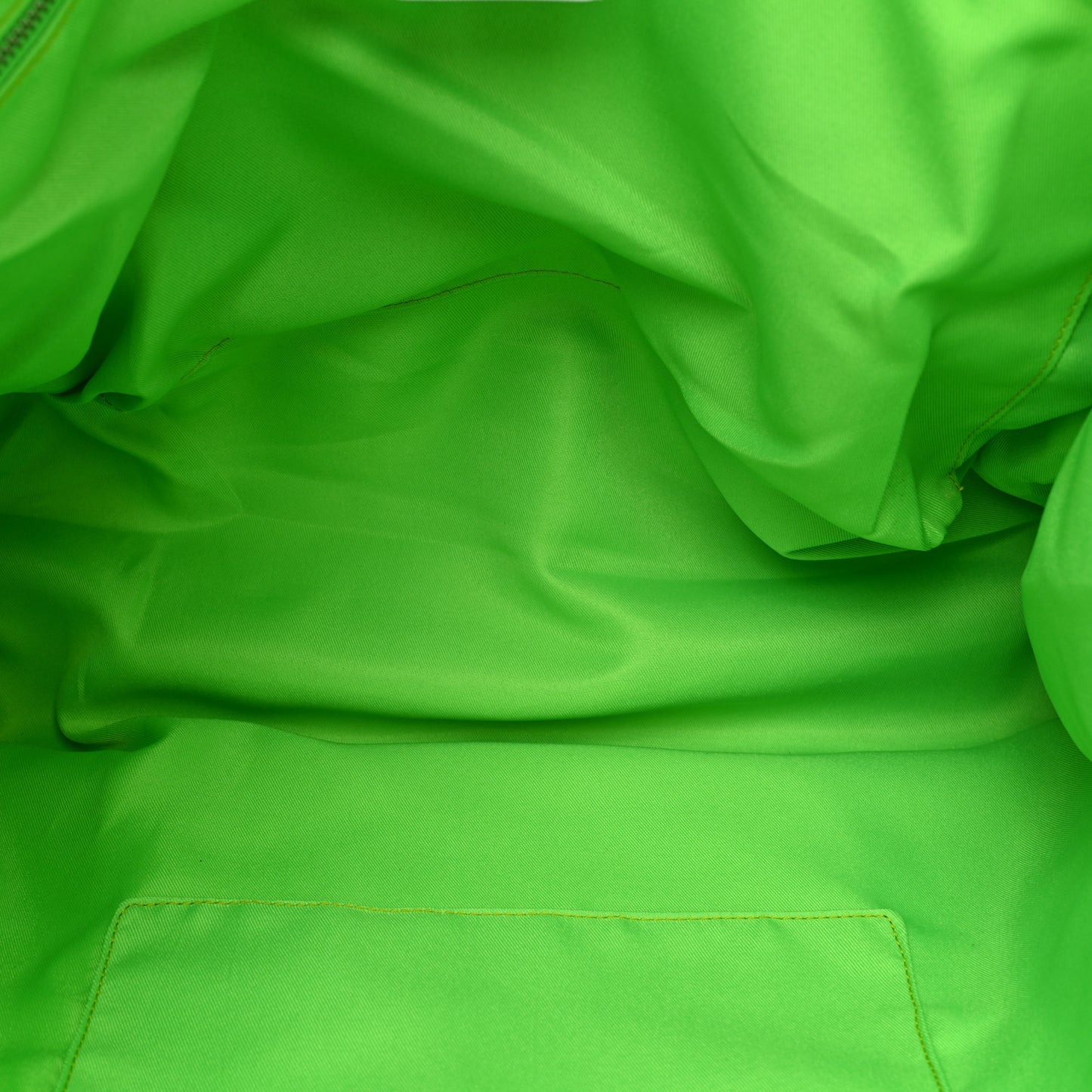 Vegan Leather Large Shopping Bag Highlighter Green