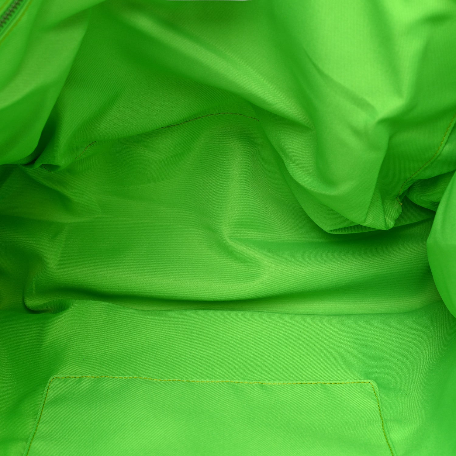 Telfar Vegan Leather Large Shopping Bag Highlighter Green 5 of 9